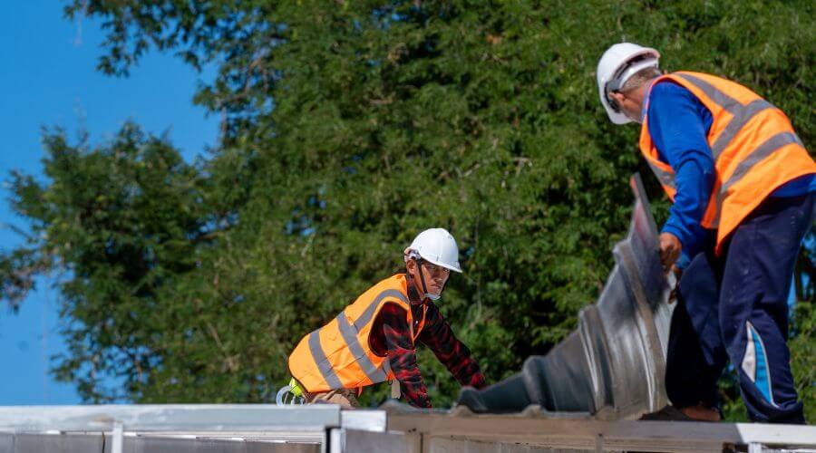 Professional metal roof installation in Forest, LA